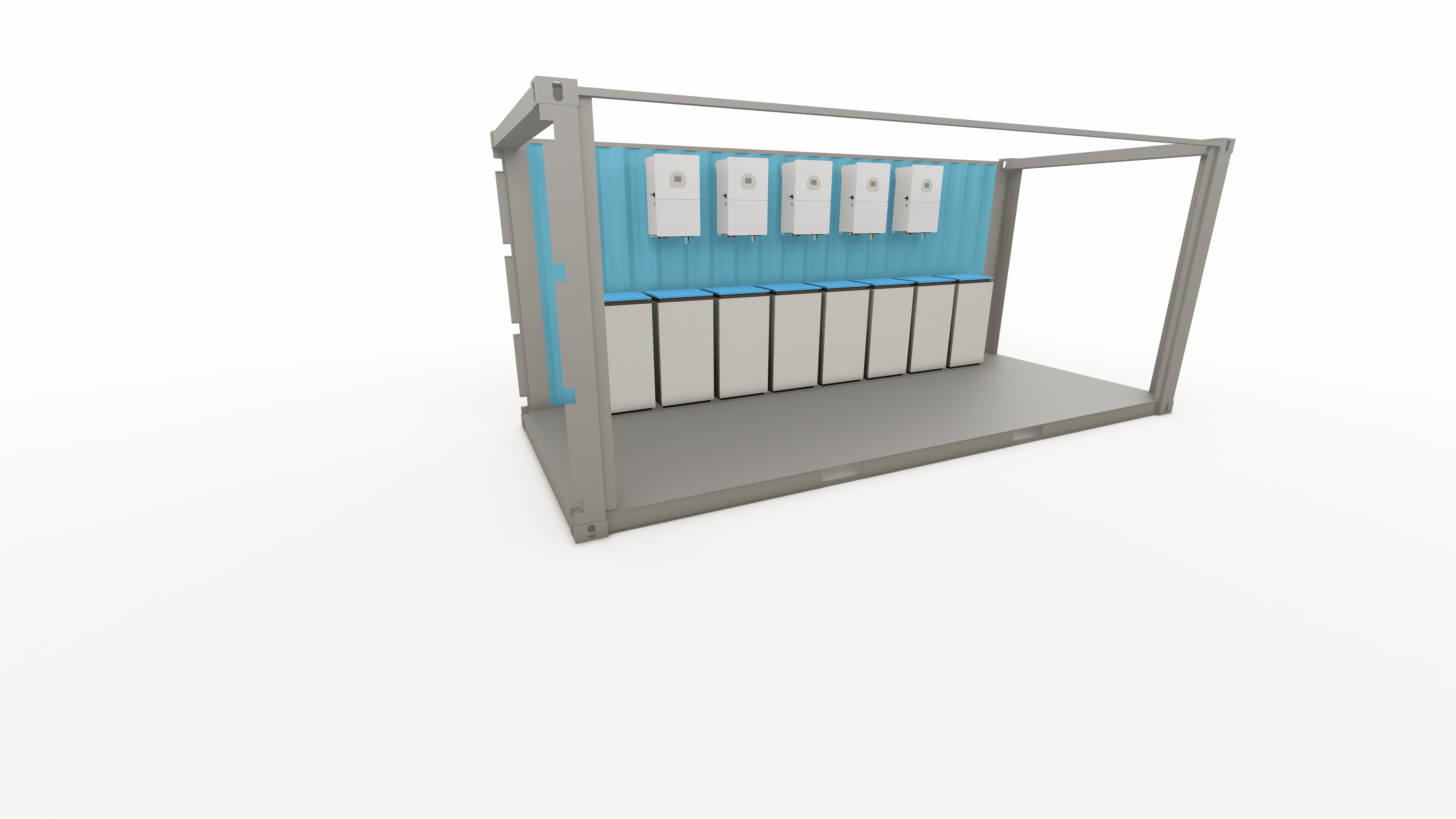 FOLDABLE Solar Container - Open View