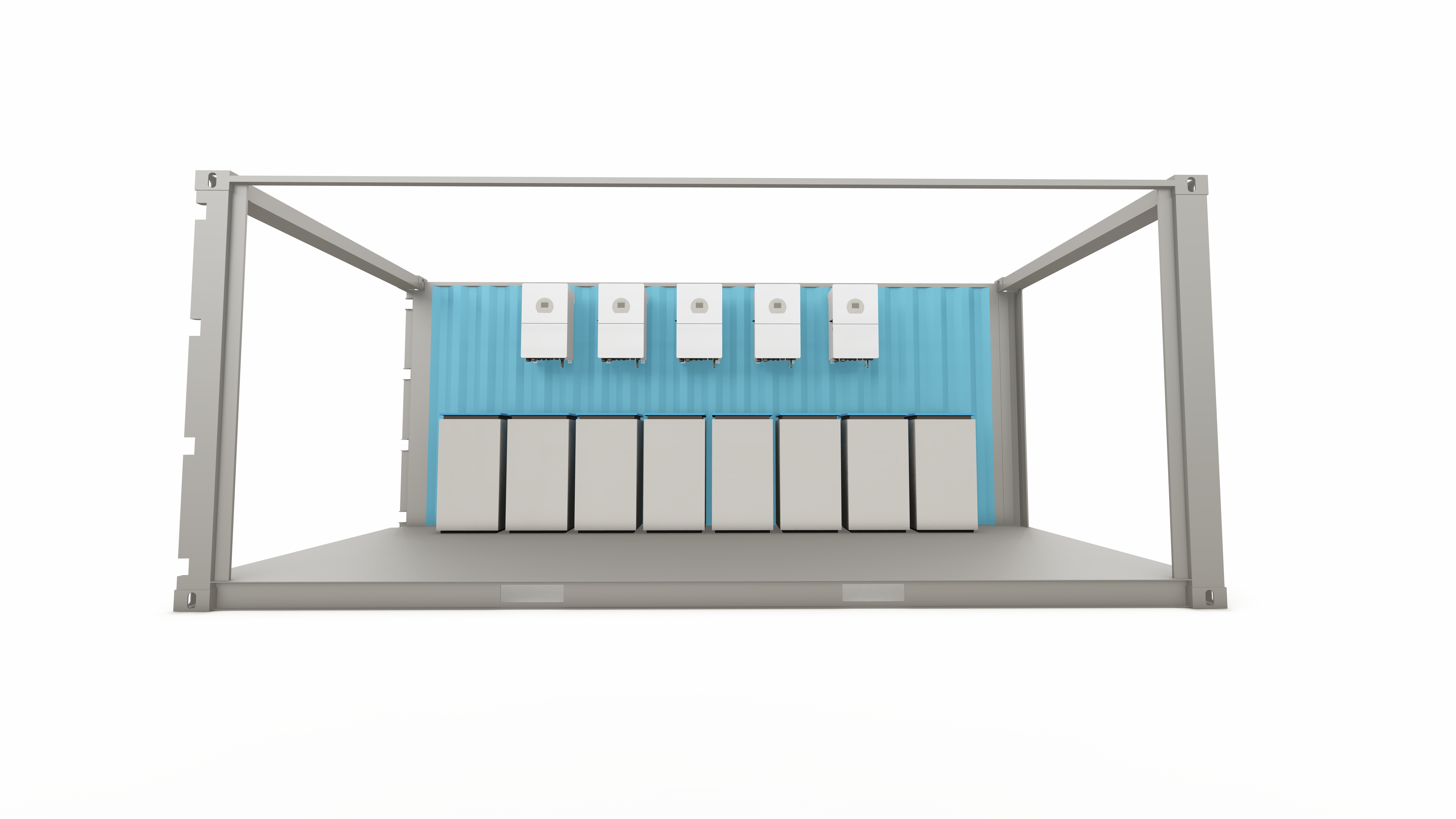 FOLDABLE Solar Container - Front View